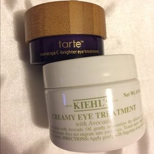 KIEHLS eye cream and Tarte Maracuja eye cream